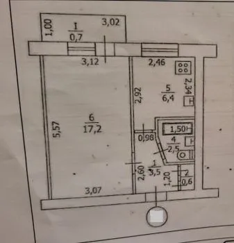 Продам 1-к квартиру
